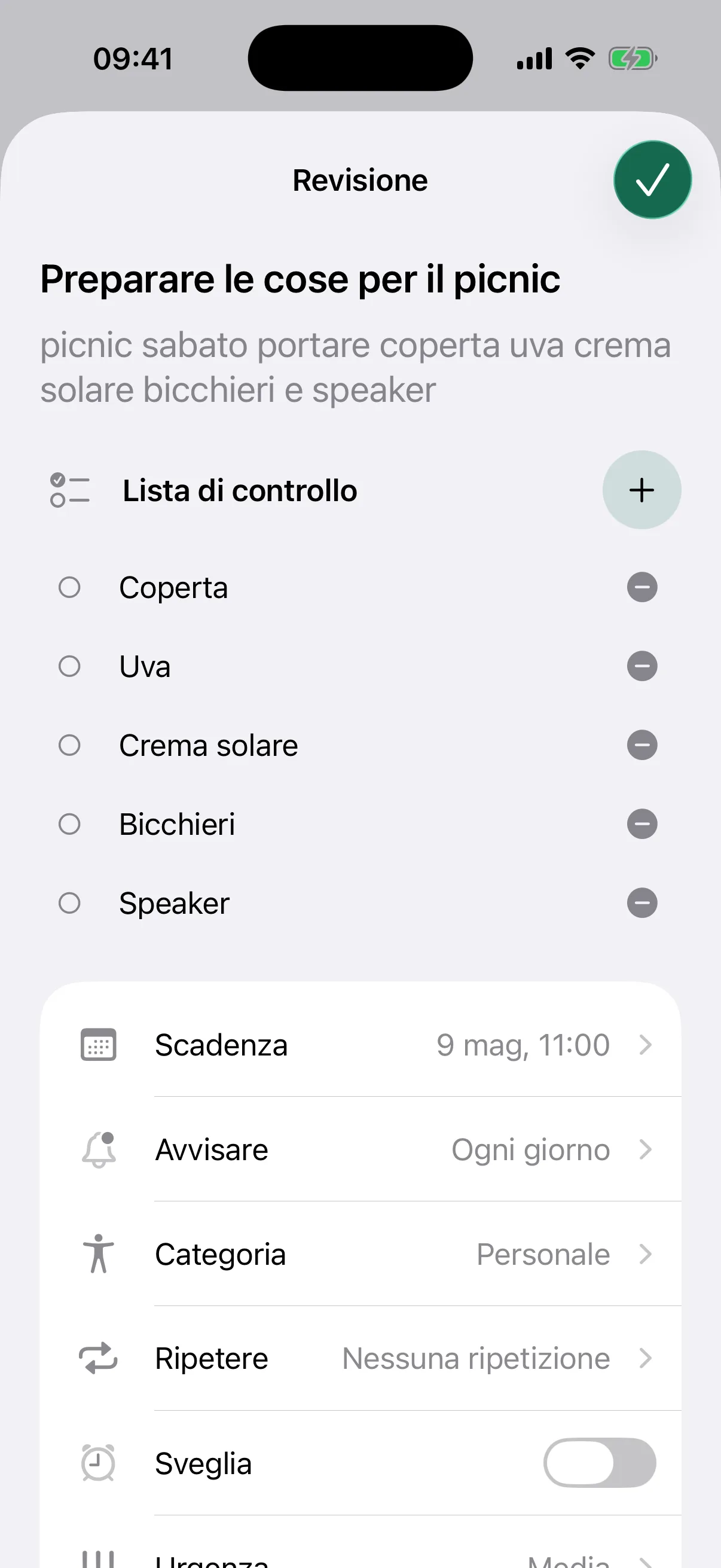 NotNow picnic checklist review screenshot